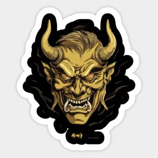 Hannya ( Gold Version ) Sticker